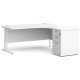 Maestro Corner Desk with Desk High Pedestal 